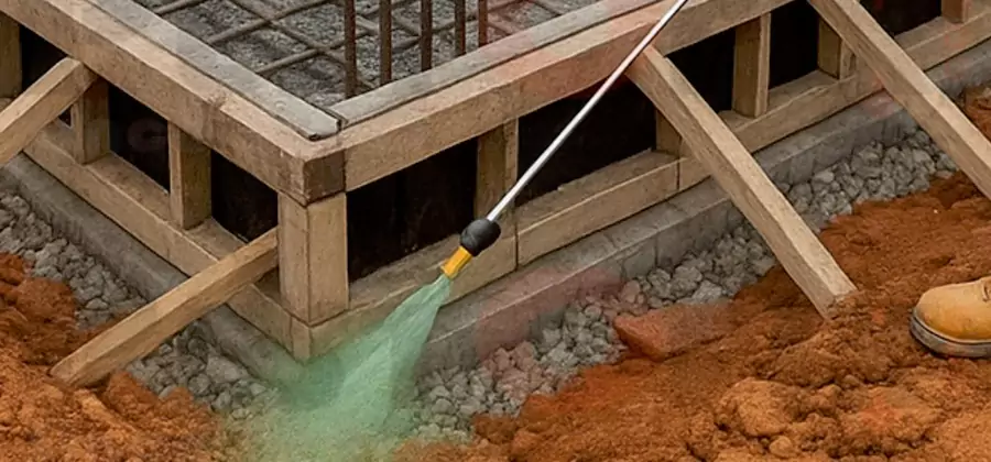 Foundation Slab Termite Treatment in Bend